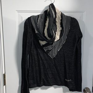 Desigual Cowled Neck Sweater